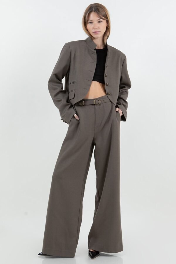 Luxe Military Jacket/Khaki-green - Image 2