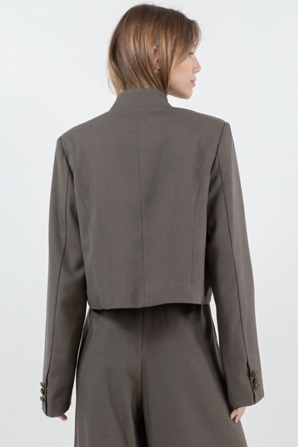 Luxe Military Jacket/Khaki-green - Image 4