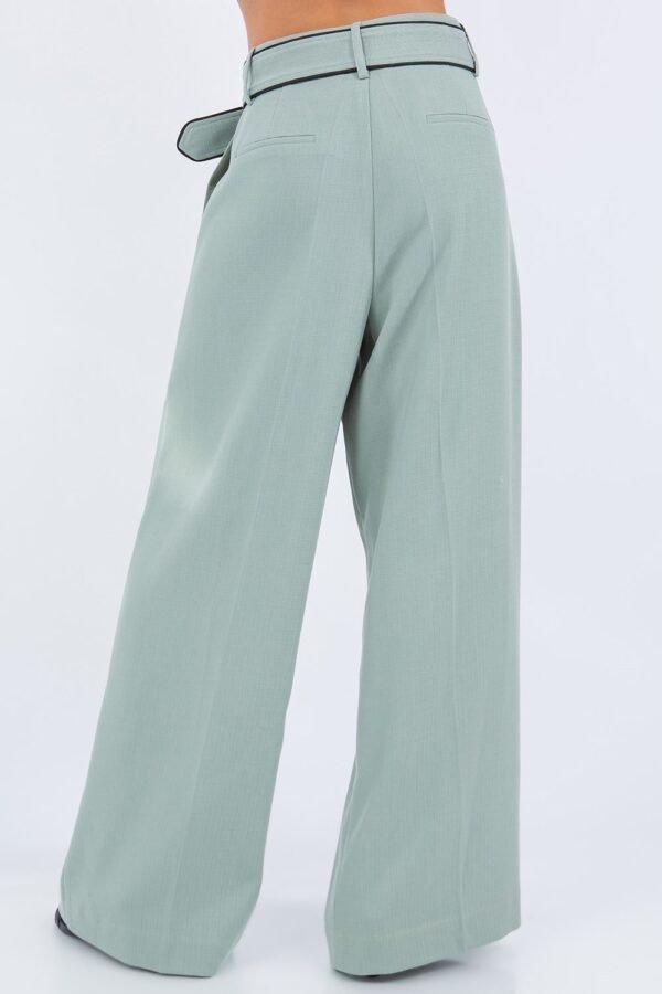 Belted Structure Trousers/Sage - Image 4