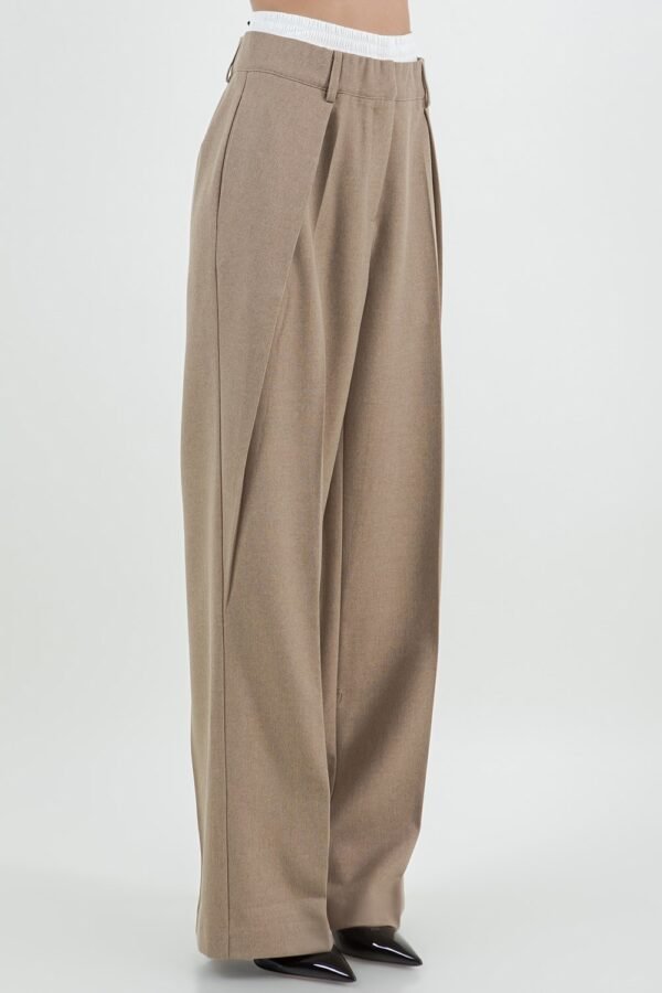 Modest Motion Straight Leg Trousers/Brown - Image 3