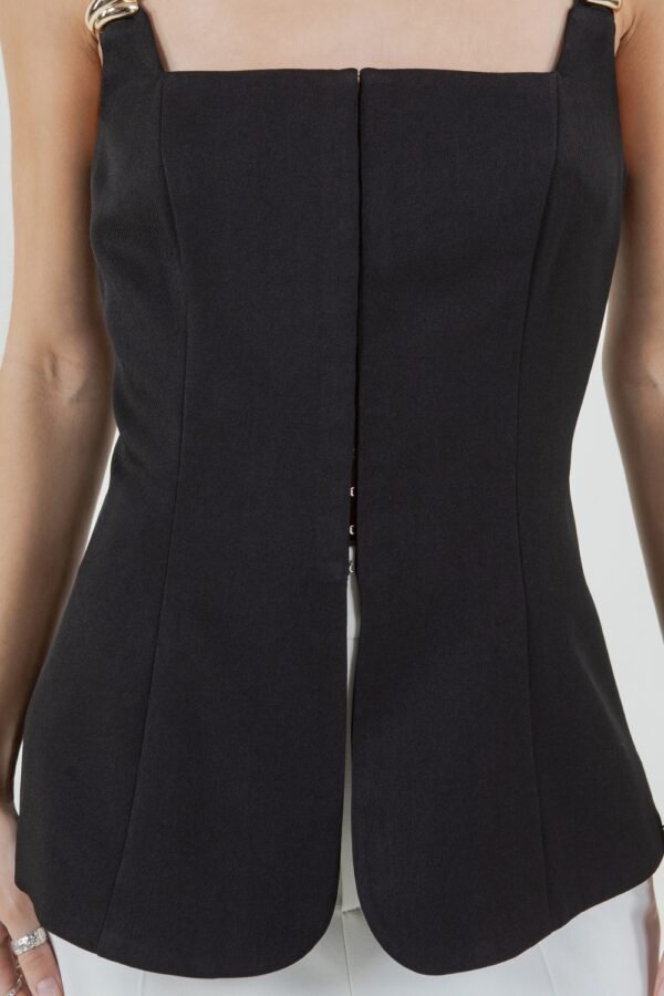 Queens Fit Corset Structured Top/Black - Image 5