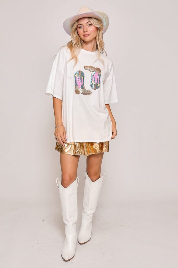 Disco Cowgirl Sparkle T-shirt - Image 2