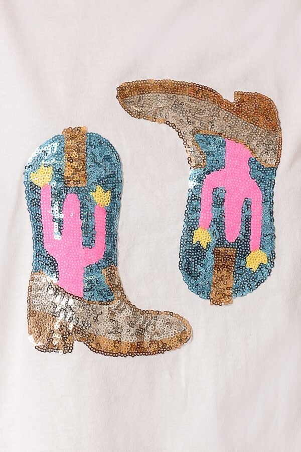 Disco Cowgirl Sparkle T-shirt - Image 6