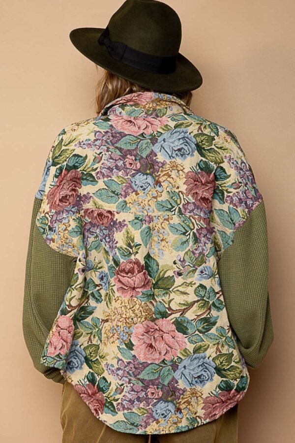 Jacquard Garden Print Throughout, Shirt/green - Image 5