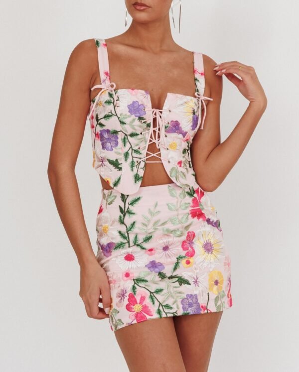 Blossom Babe Top And Skirt Set